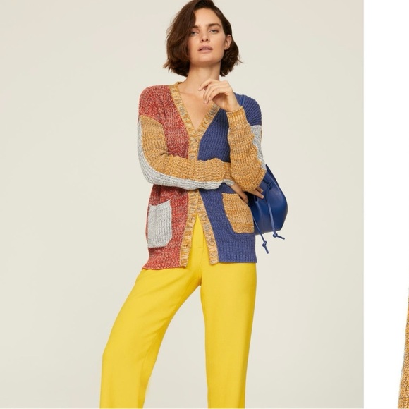 Solid & Striped The Riley Cardigan Sweater in Applewood Combo Size XS - Picture 1 of 10